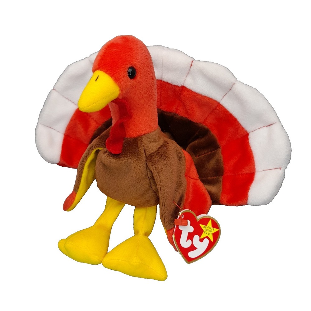 TY Beanie Baby‎ GOBBLES the Turkey Plush (5.5 inch) MWMTs Stuffed Animal Toy